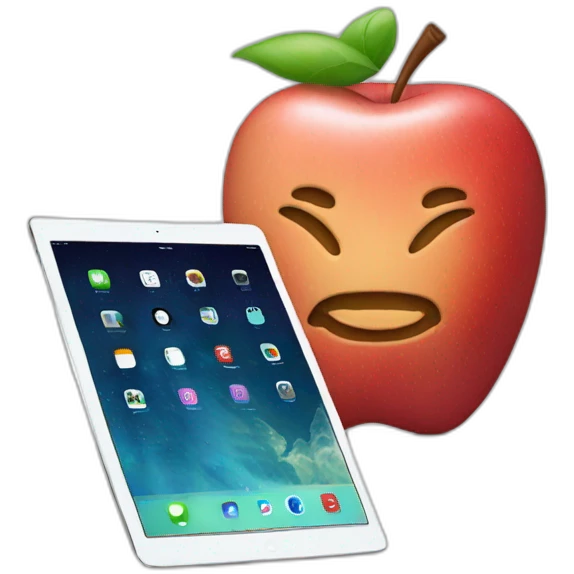 Apple iPad and phone emoji