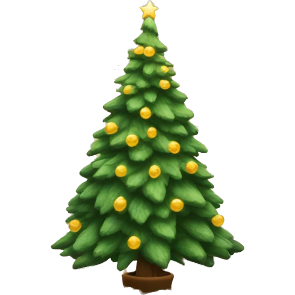 cozy christmas tree emoji
