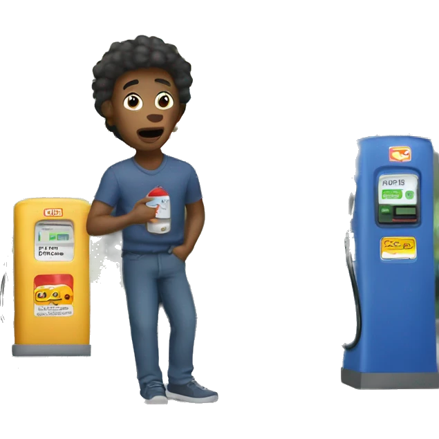 Taking gas at gas station emoji