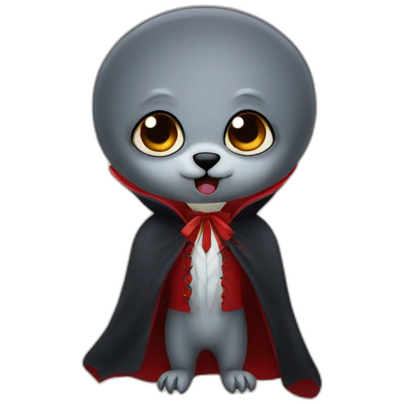 seal-in-vampire-custume emoji