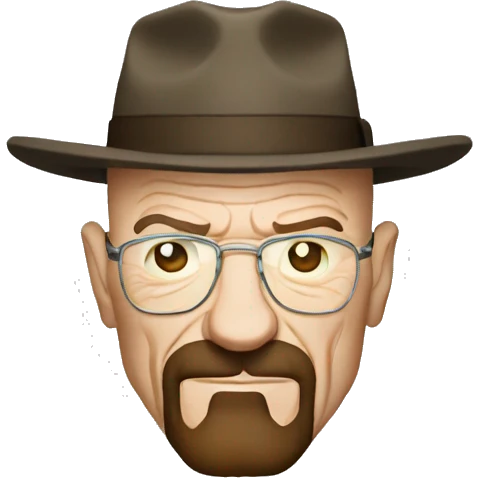 Walter white who makes moonshine emoji