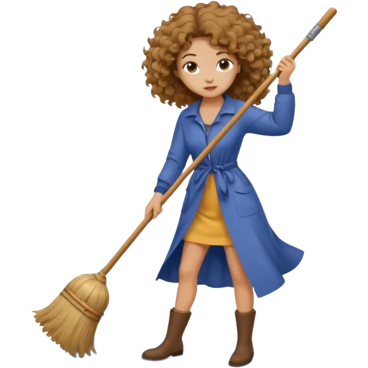 Hurricane sweeping with a broom  emoji