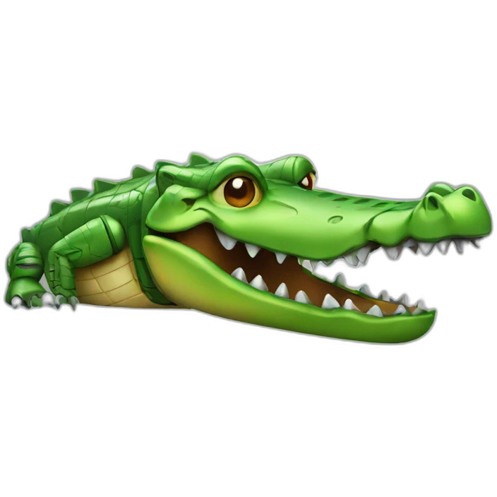 Robot Crocodile emoji