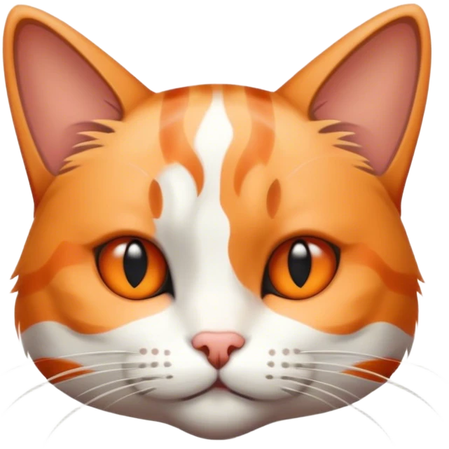 Stripped cat emoji