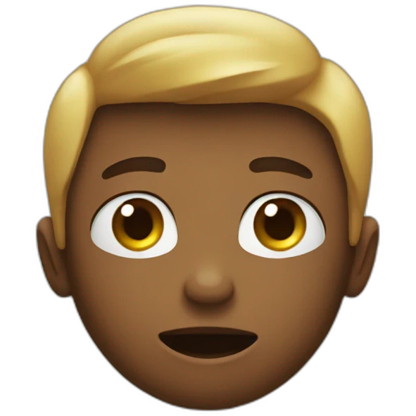 A boy speaking ill of another boy emoji