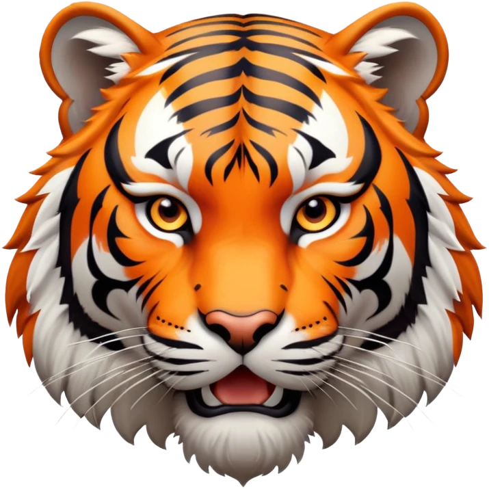 LSU tiger fierce expression emoji