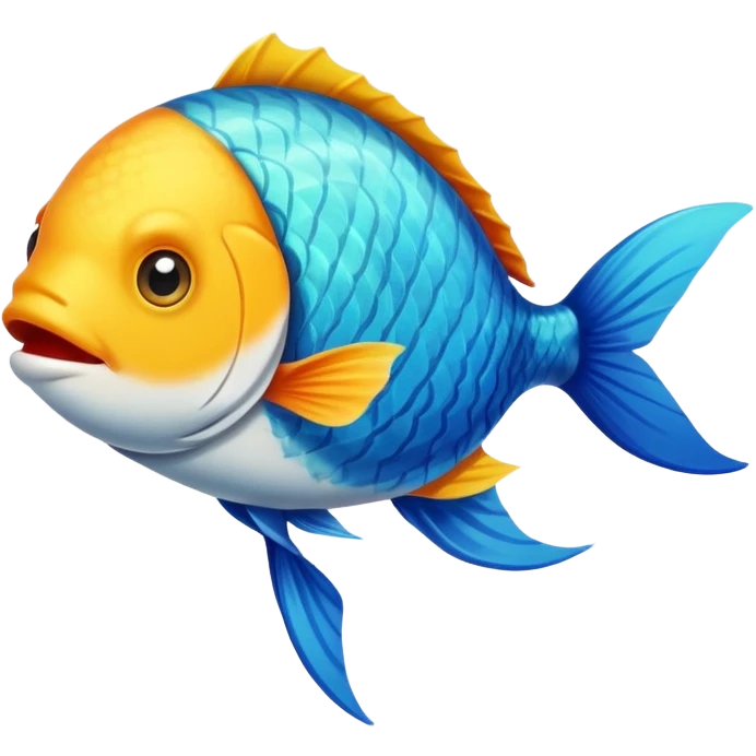 Fish with t shirt emoji