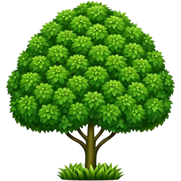 decorative garden bush emoji