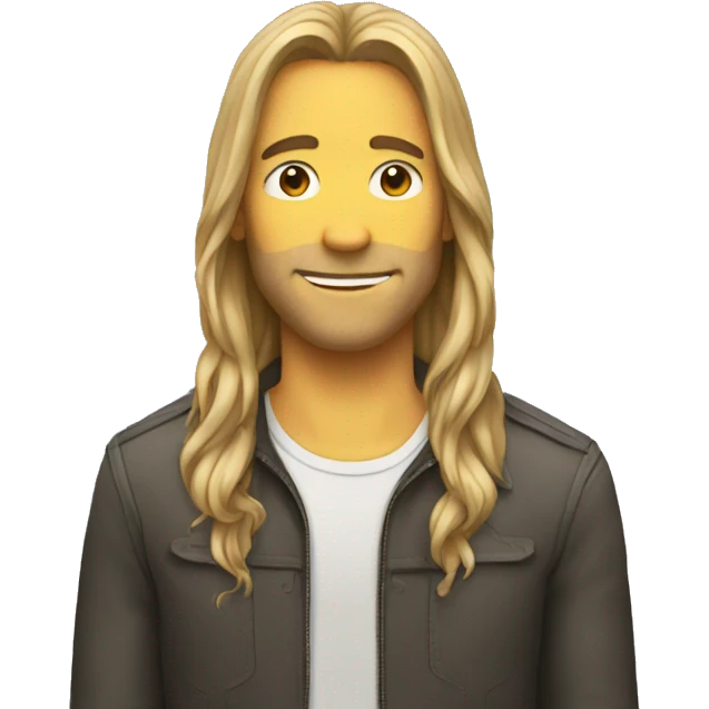 long-hair,no-beard emoji
