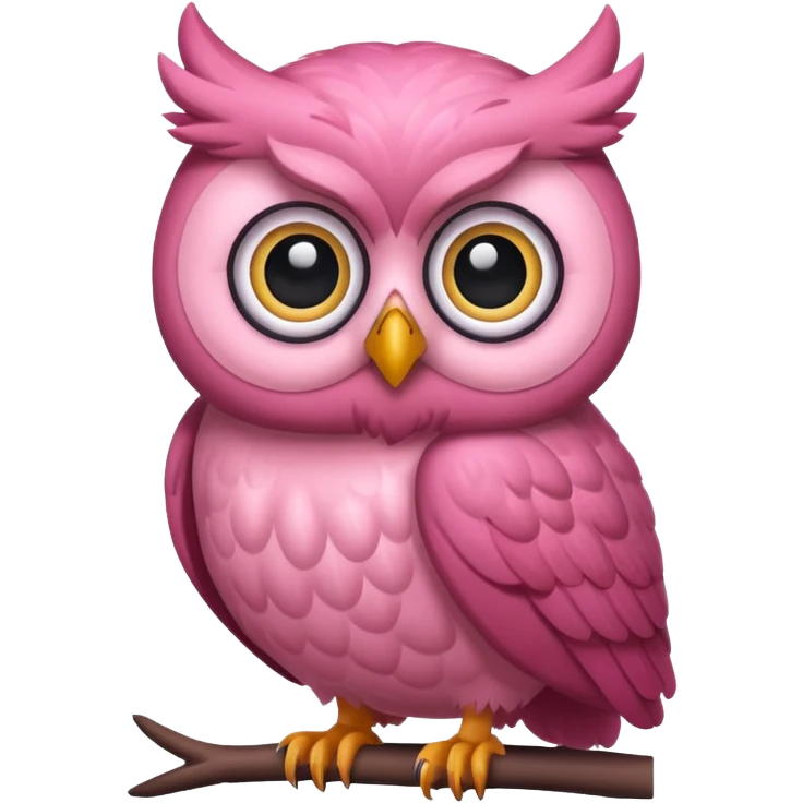 pink owl emoji