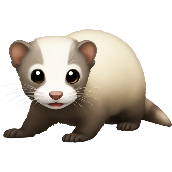 Ferret crawling  emoji