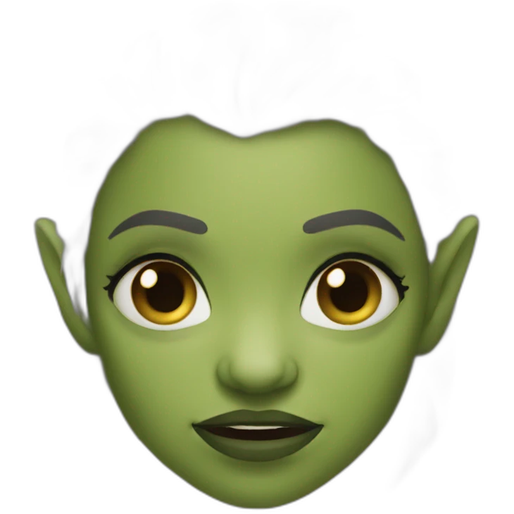 female orc face emoji