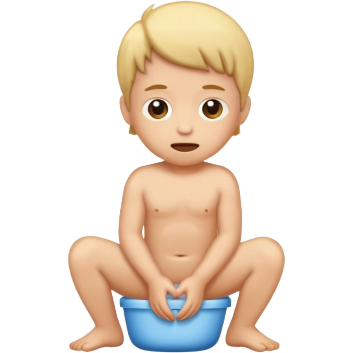 naked kid pooping emoji