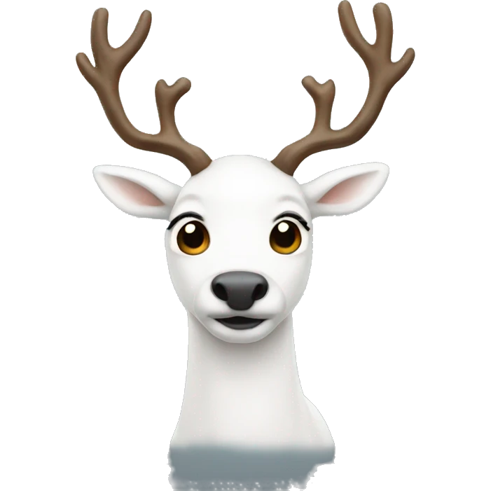 white-reindeer emoji