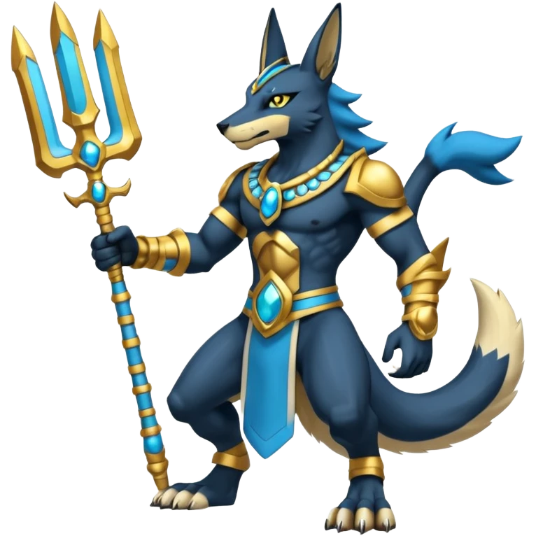 WereGarurumon-Anubis-Lucario-fusion (full body) emoji