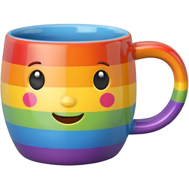 rainbow mug emoji