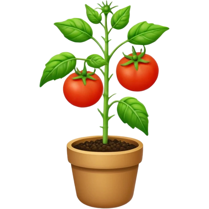 realistic tomato seedling emoji