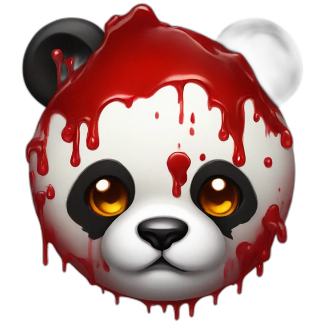 bloody panda emoji