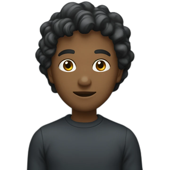 Une personne noir qui boit de l’eau emoji