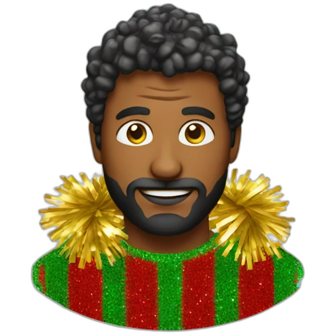 man tinsel emoji