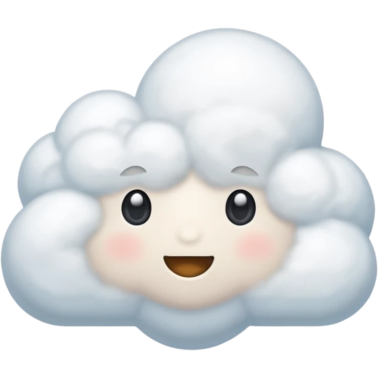 soft and puffy cloud emoji