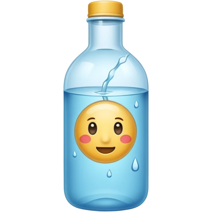 Botella de agua mineral emoji