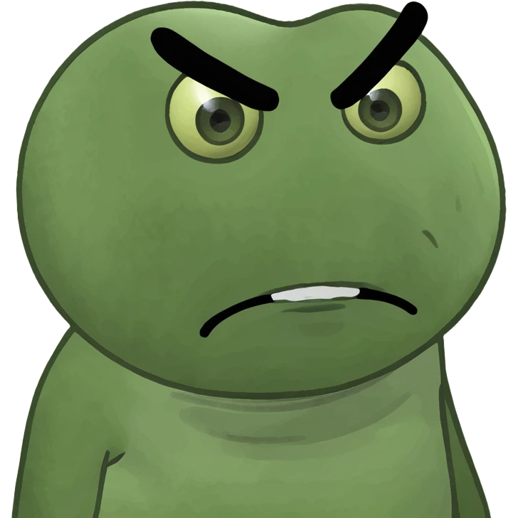 Un emoji enojado y confundido  emoji