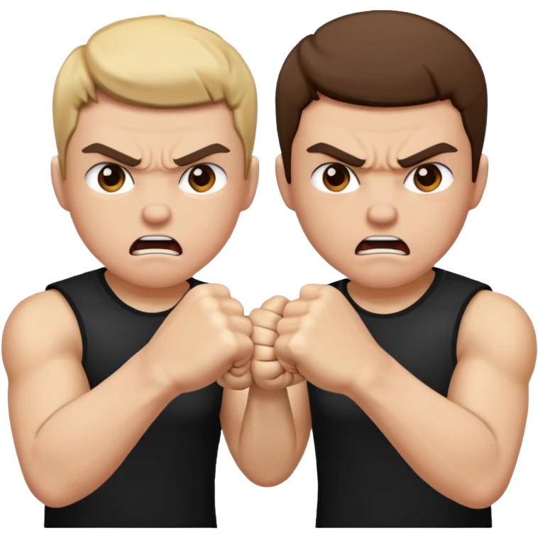 dos personas peleando (no deporte) emoji