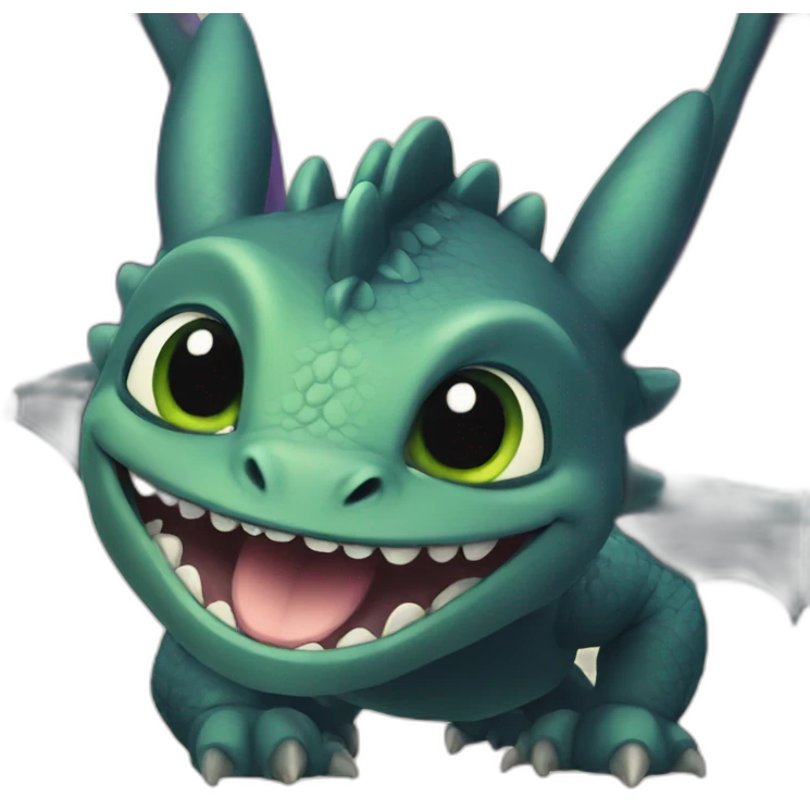 toothless the dragon emoji