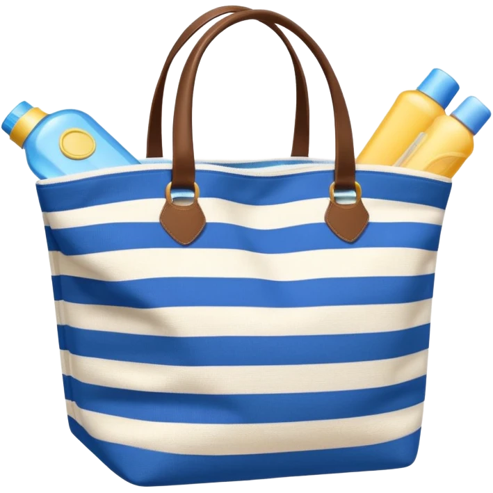 summer-themed emoji of a beach bag emoji