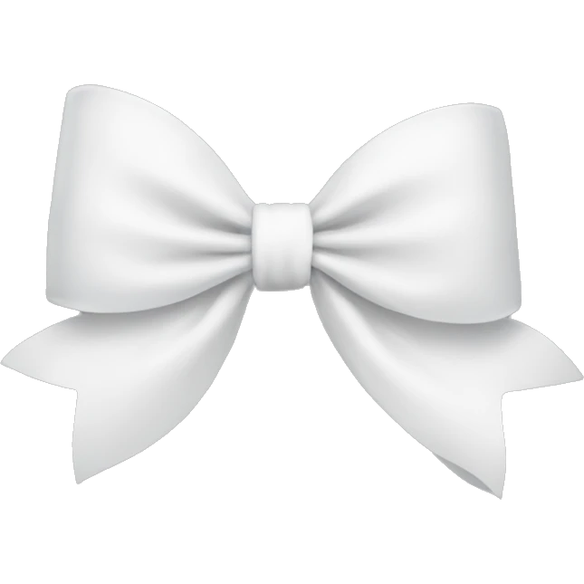 white bow emoji