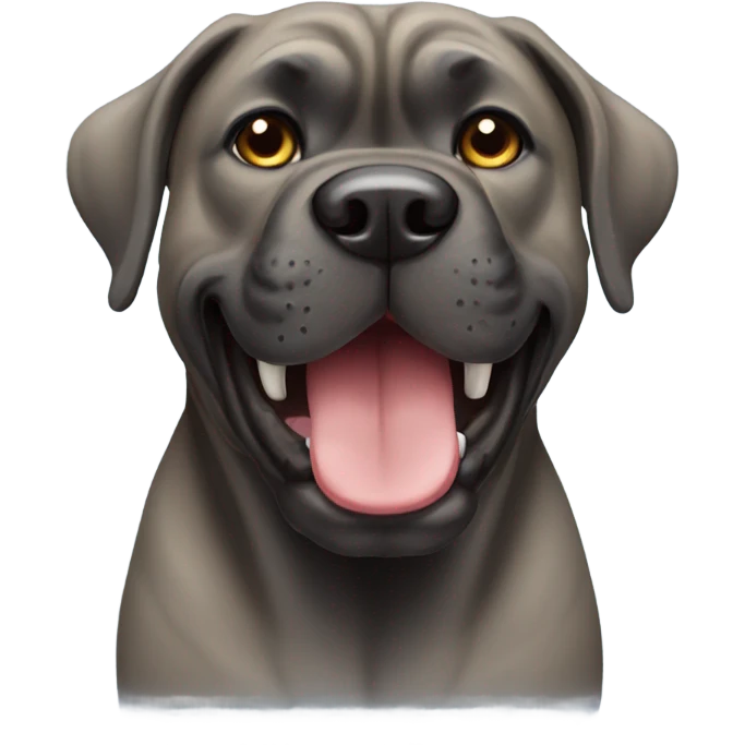a happy Cane corso emoji