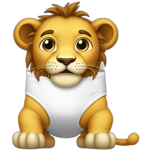 Diaper l'image lion emoji