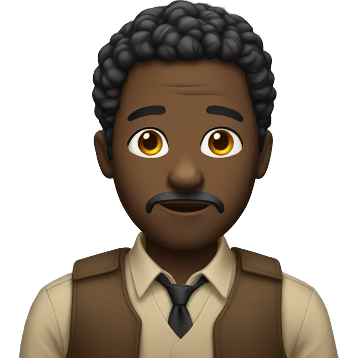 a black man questioning you emoji