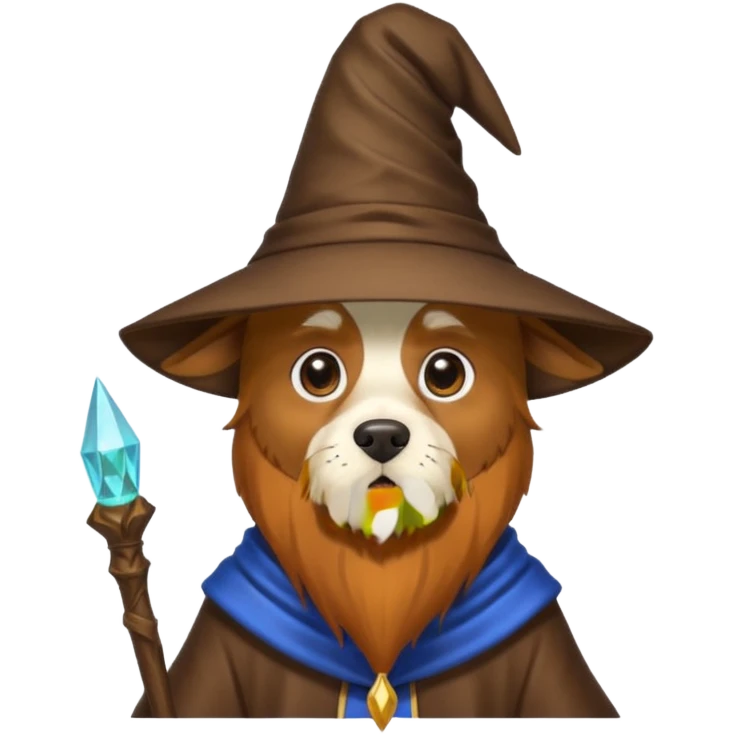Dog wizard emoji