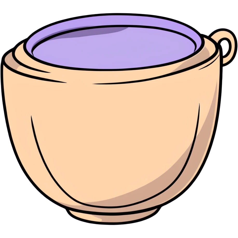 Yixing clay teacup, small brown-purple clay cup with no handle, traditional Chinese tea vessel emoji