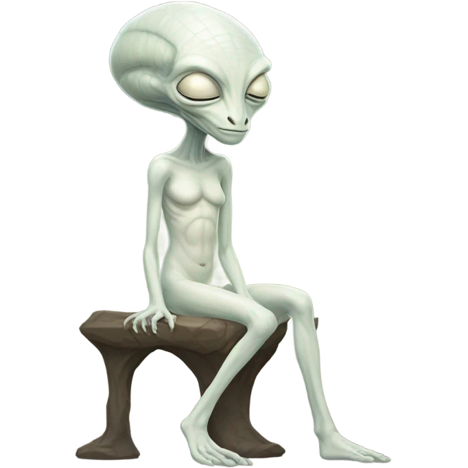 a Reptilian alien white woman, full body, sleeping emoji