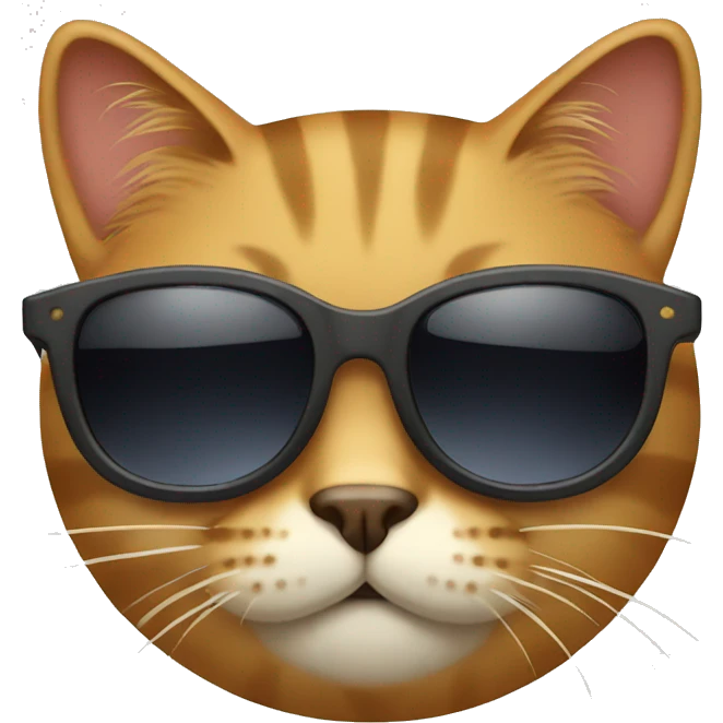 Cat with sunglasses emoji