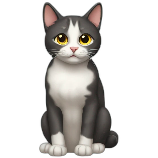 monday left me broken cat emoji