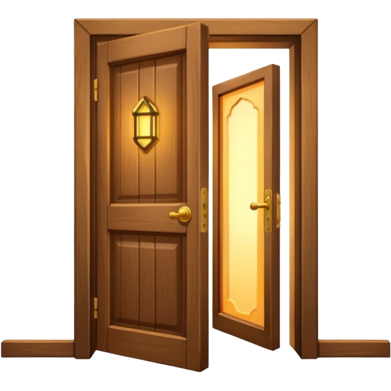 open door with a shining interior emoji
