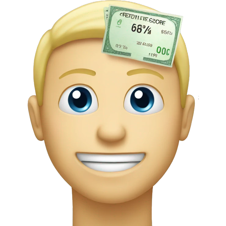 credit score graphic emoji