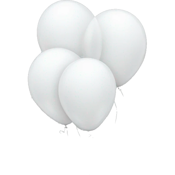 White balloons emoji