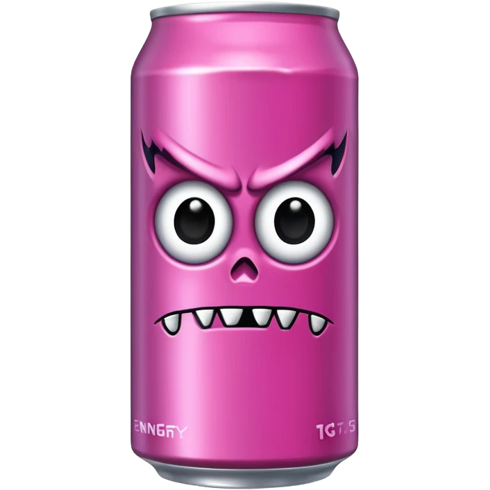 Normal can of monster energy drink nothing else no extra details needed just the real monster can  make it pink  emoji