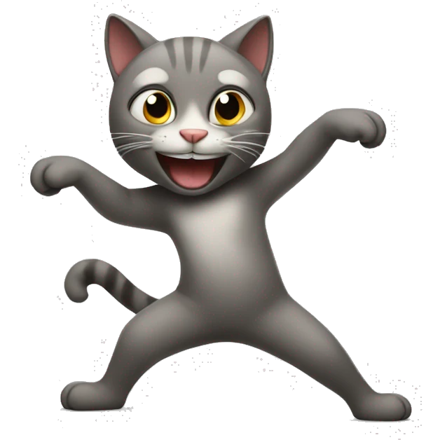 Cat dancing emoji