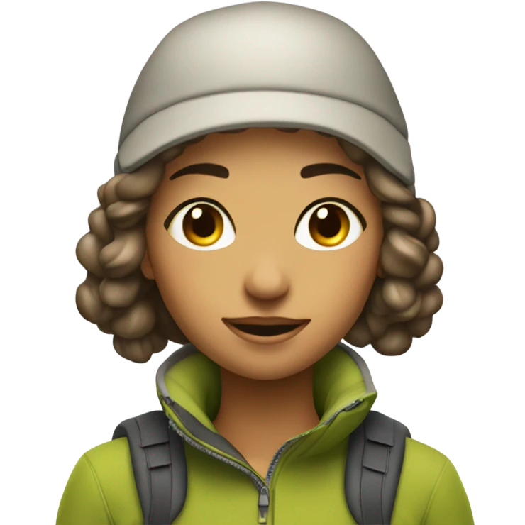 A beautiful girl bent at a ninety-degree angle, no shadows, ski maps. emoji