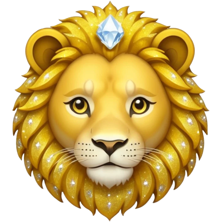 glitter yellow and white pokemon crystal light lion emoji