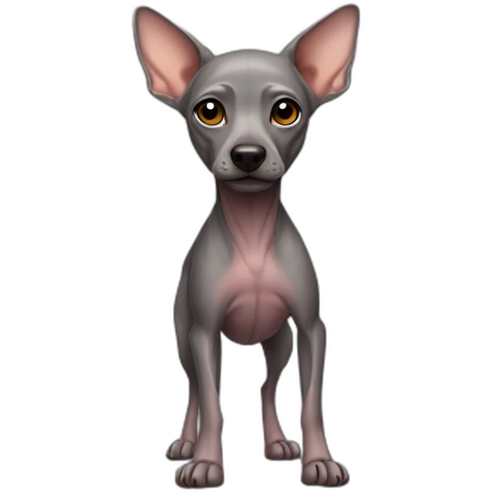 Mexican Hairless Dog Full Body emoji