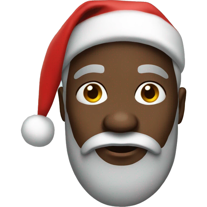 black santa emoji