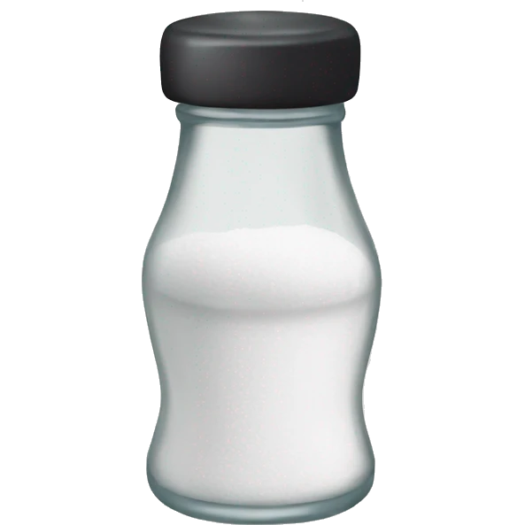 salt shaker half filled  emoji