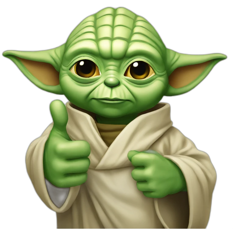 Yoda thumbs up emoji